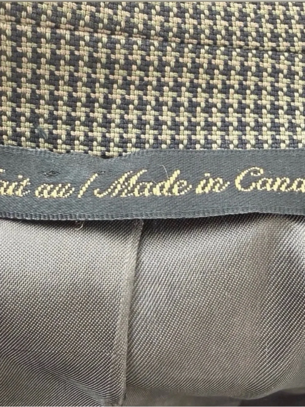 Jack Victor Rothmans Union Square Wool Houndstooth Blazer 48R